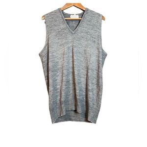 Terry Williams grey wool blend sweater vest‎